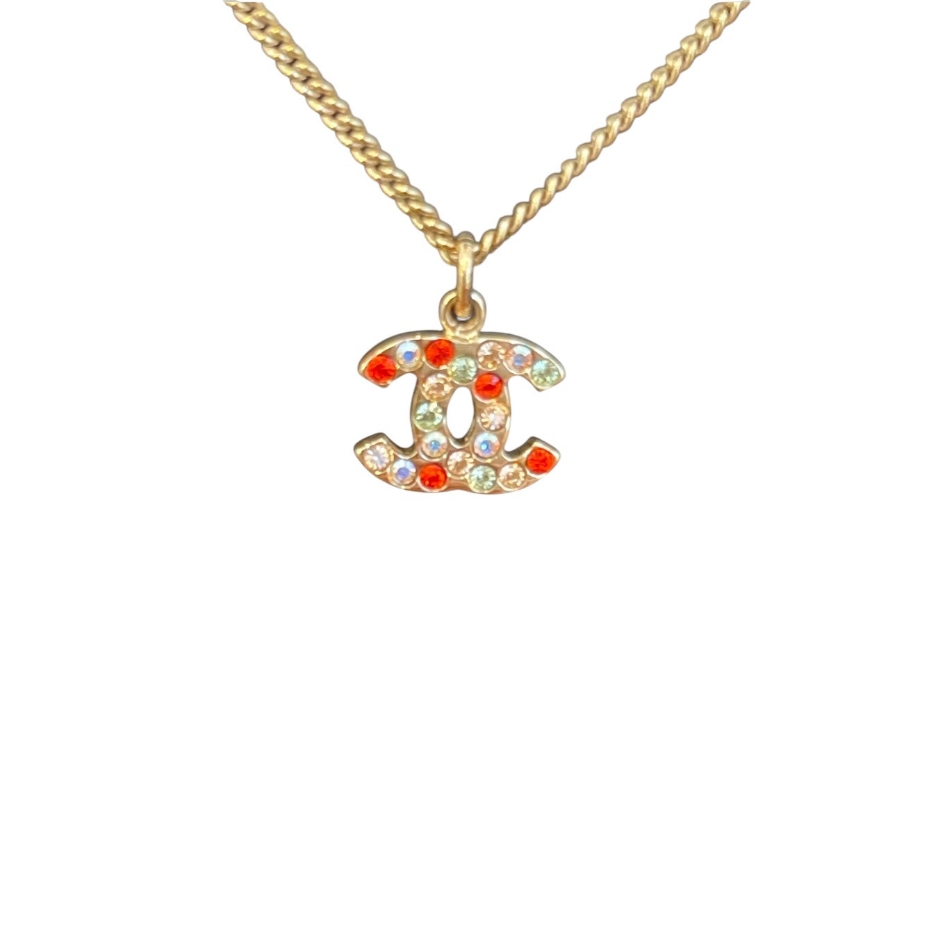 708 Chanel Necklace Cc Rhinestones